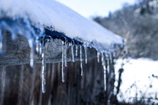 Ice on a roof
