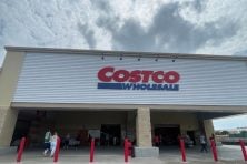 The front entrance of a Costco in Florida.