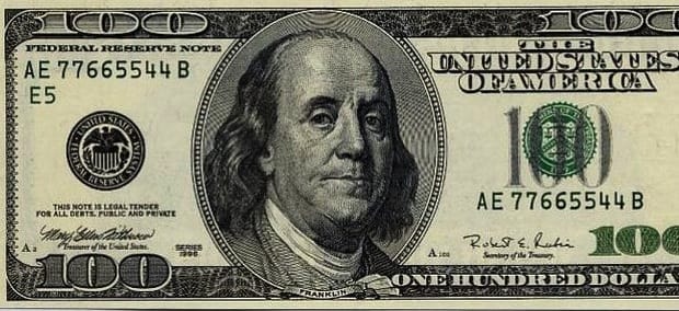 $100 dollar bill