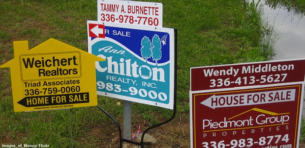 Home for sale signs