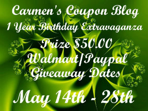 Carmen's Coupon Blog Giveaway