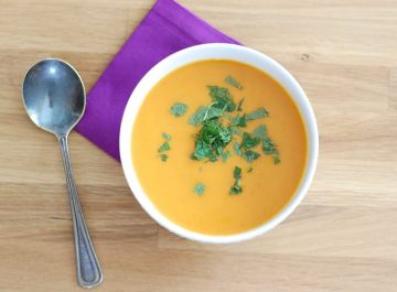 Carrot Soup with Cinnamon, Ginger, and Orange (photo credit_ Turnip the Oven)