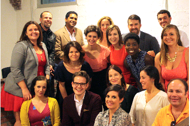The Penny Hoarders Team Photo at Launch Party