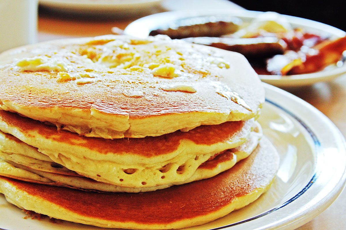 plate of pancakes from IHOP