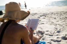 Amela Sijaric relaxes on Madeira beach, Tampa Fla, on November 5th, 2017.