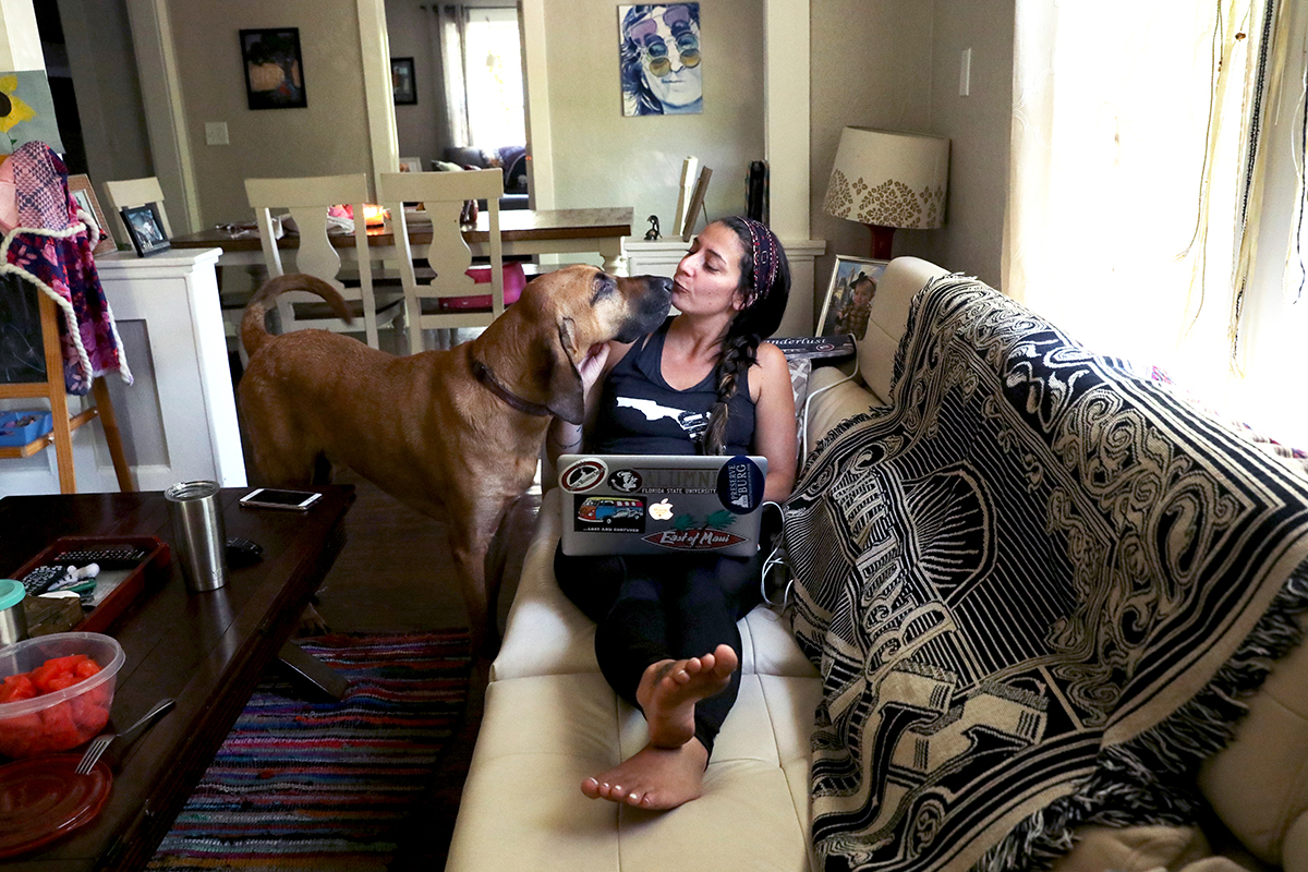 working from home