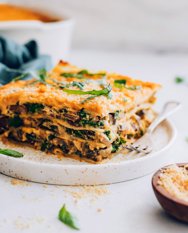 This is a photo of butternut squash lasagna. 