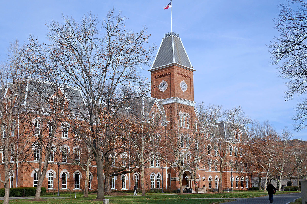 ohio state university campus in the fall