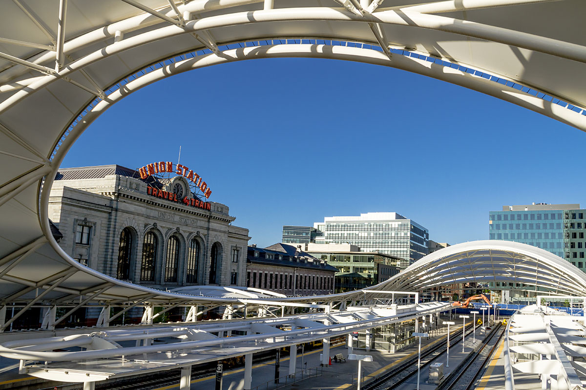 New Union Station train depot in downtown Denver, Colorado
