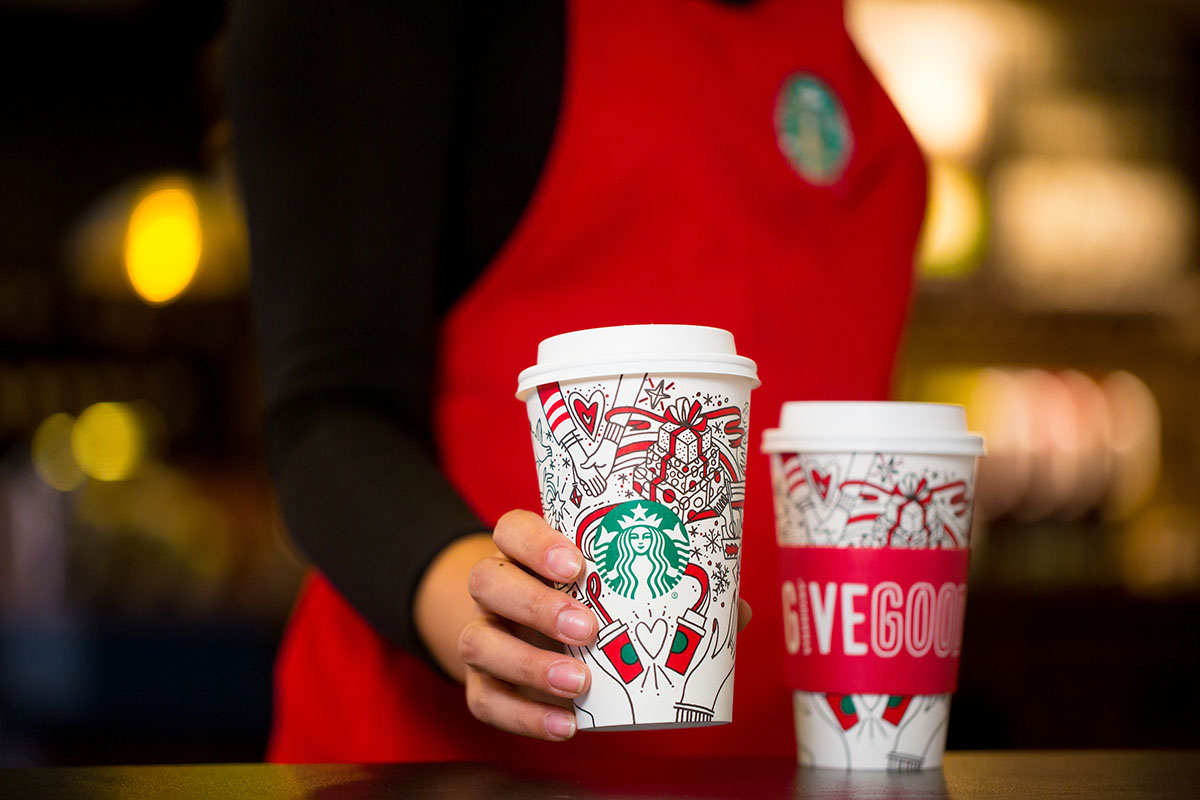 Starbucks 2017 holiday cups