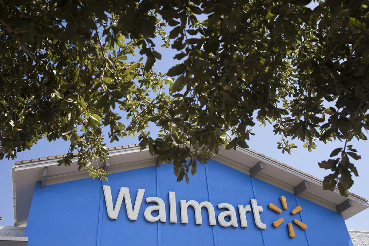 exterior of walmart in st petersburg, fla.