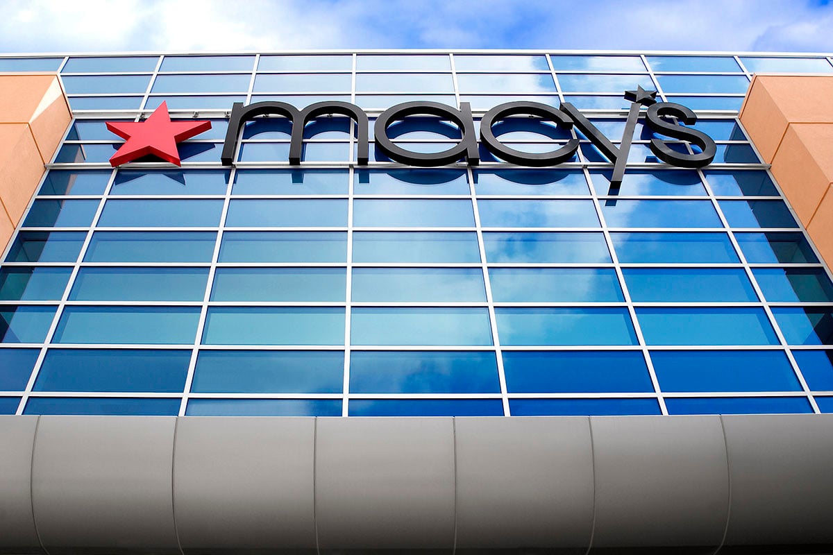 macy's sign on store exterior
