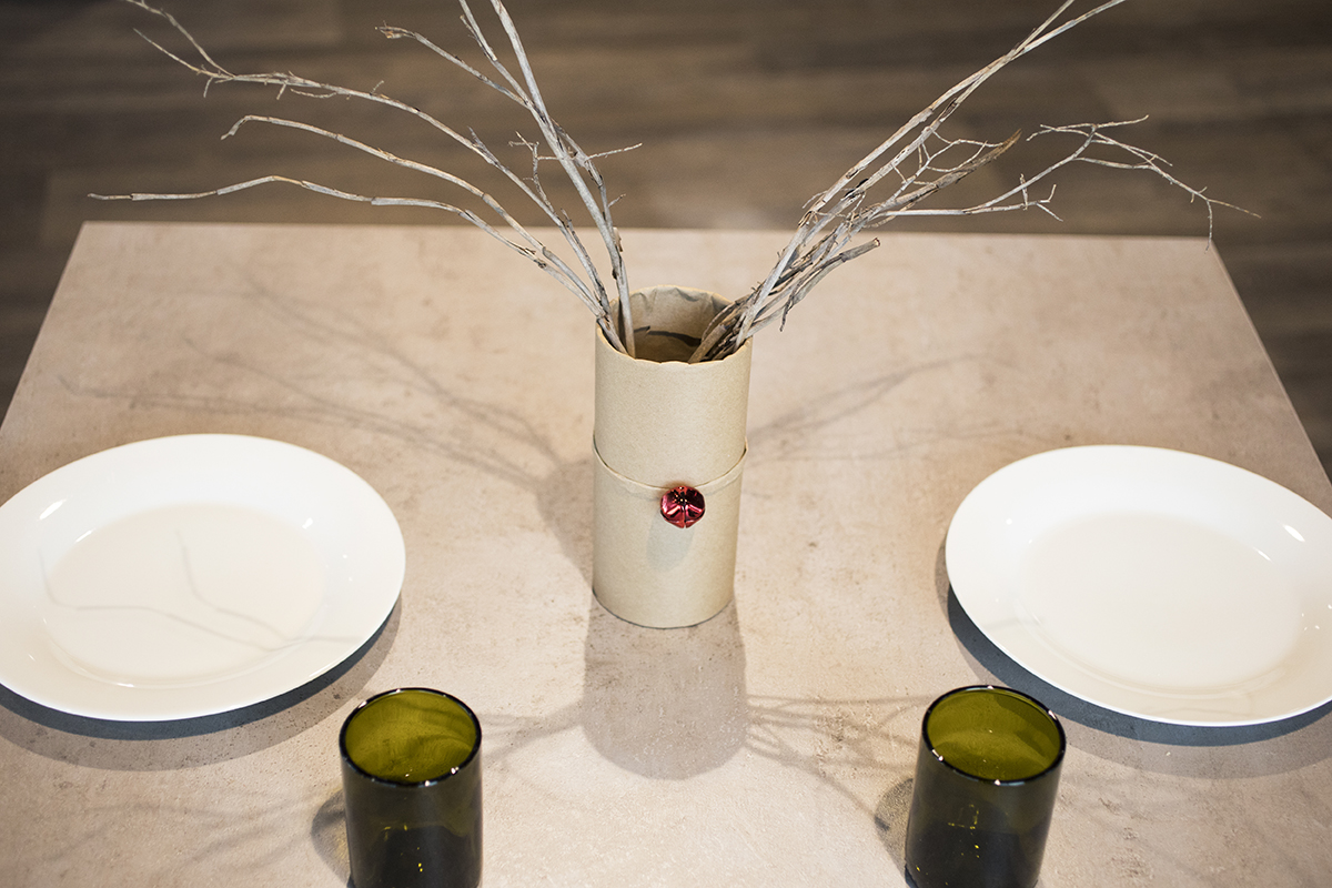 A reindeer centerpiece is a great, easy table centerpiece you can make with your kids for Christmas decorations.