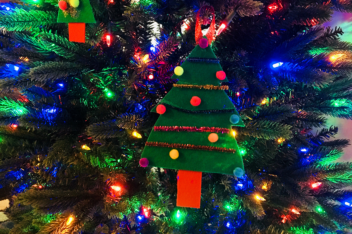 felt tree ornament