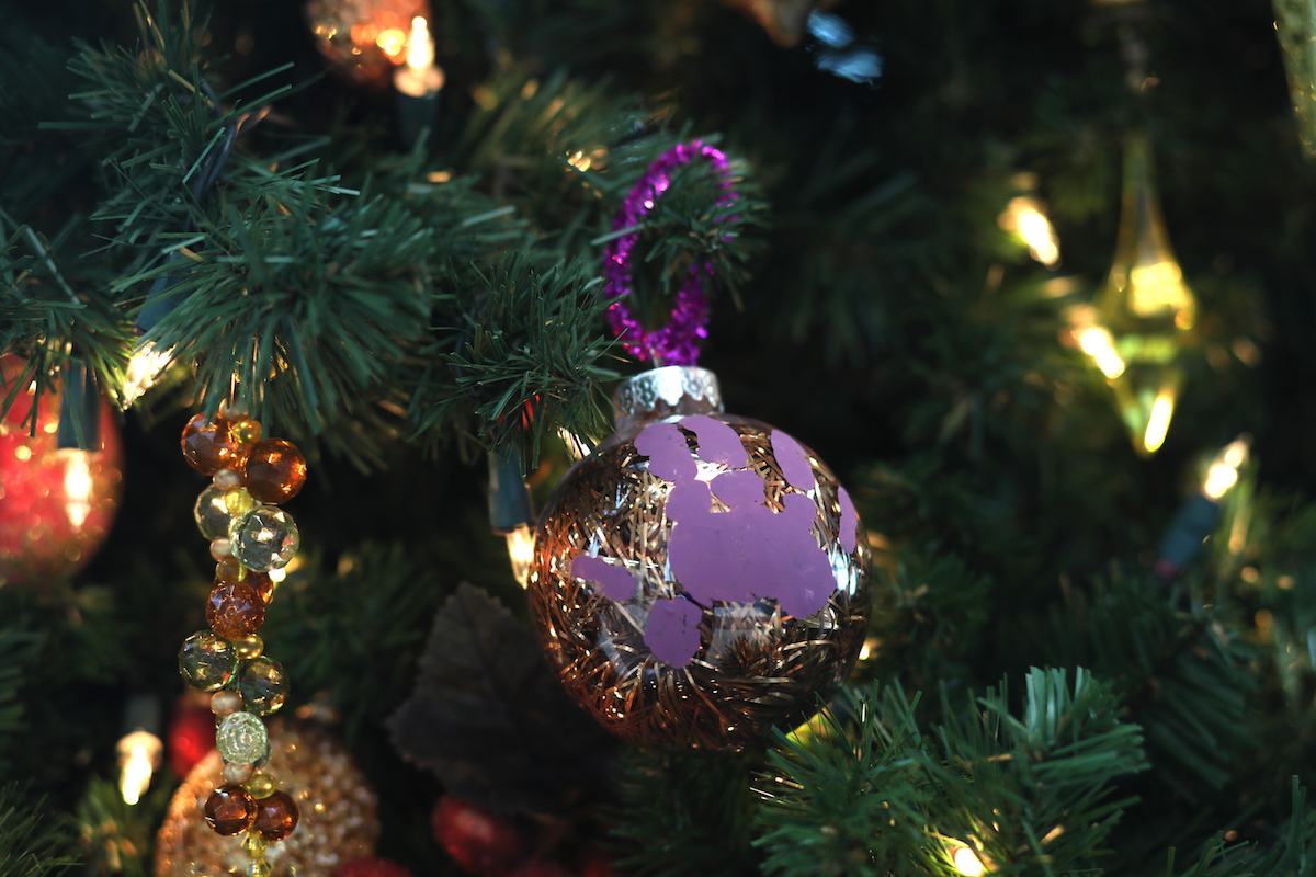 DIY hand print ornament