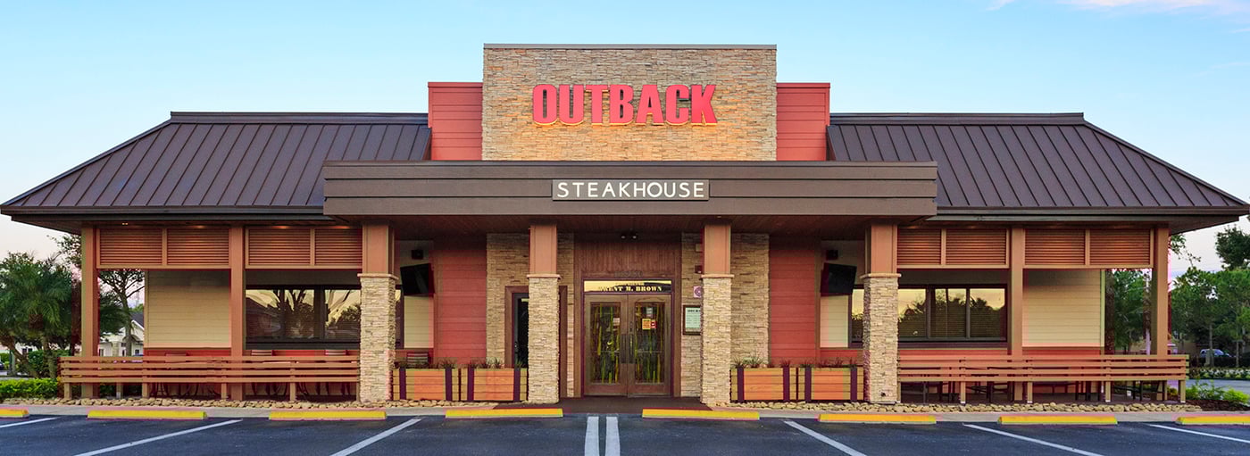 This is an exterior photo of Outback Steakhouse.