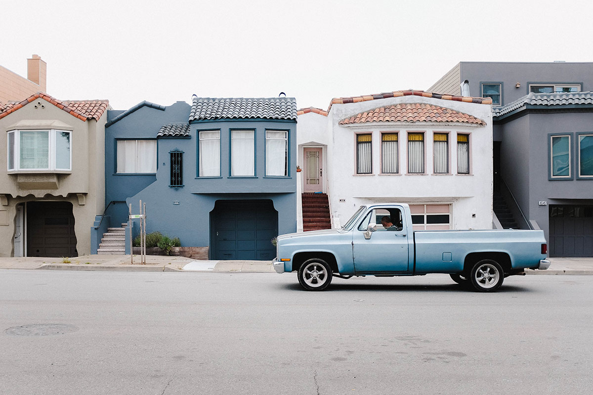 A neighborhood in California.