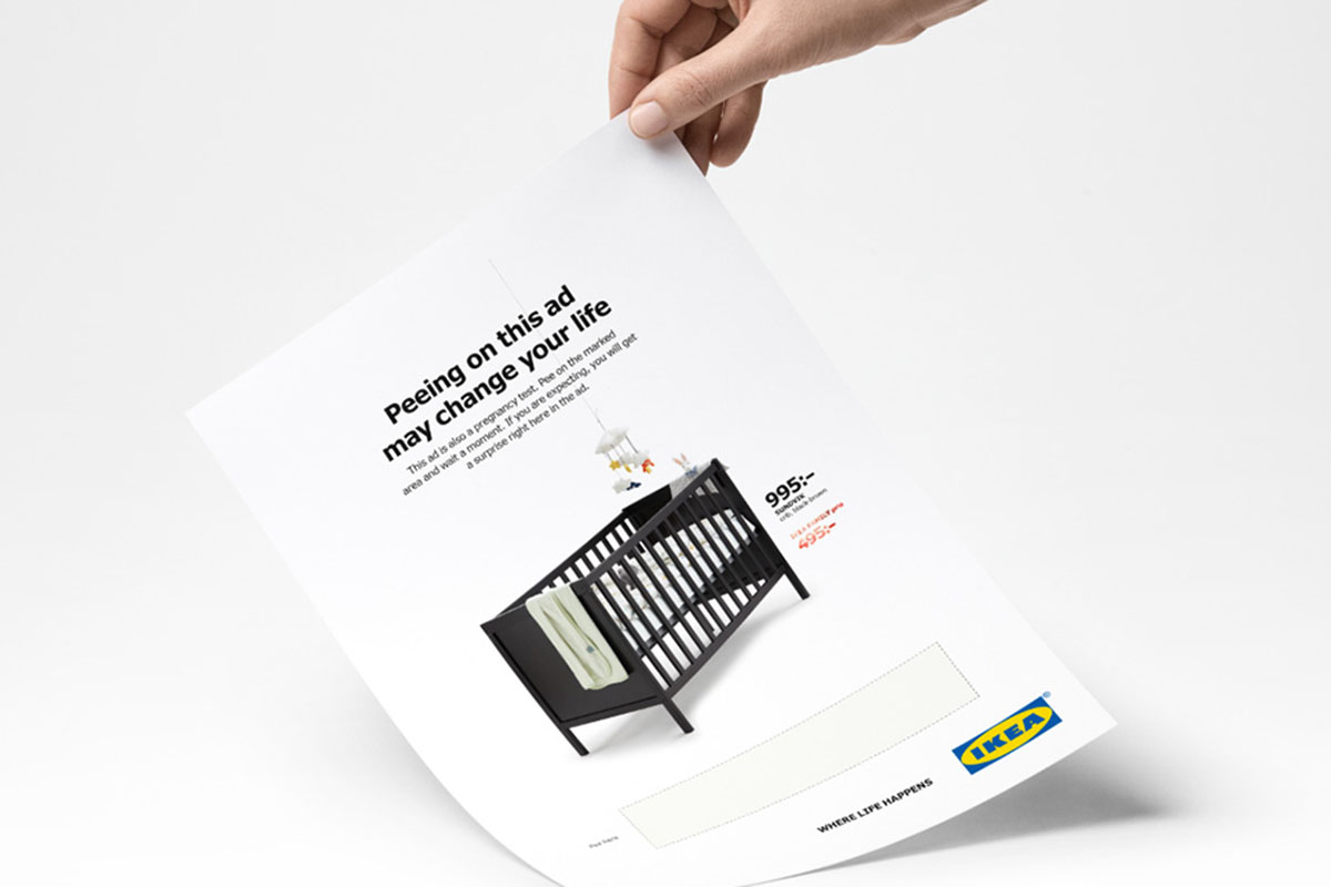 ikea advertisement on white backgrop