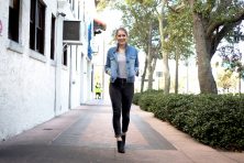 TPH writer Grace Schweizer walking on a sidewalk