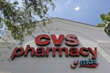 A CVS pharmacy sign at a store in Hialeah, Fla.