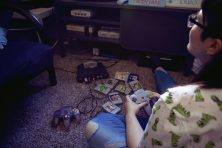 Photo illustrations of Michaela Estes doing various activities popular in the 1990s, Palmetto, Fla., Nov. 7, 2018.