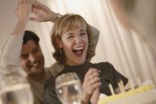 Woman celebrating her birthday Comstock/Getty Images
