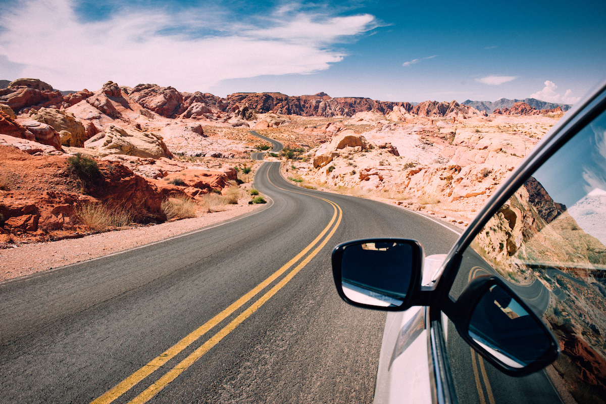 car on the road