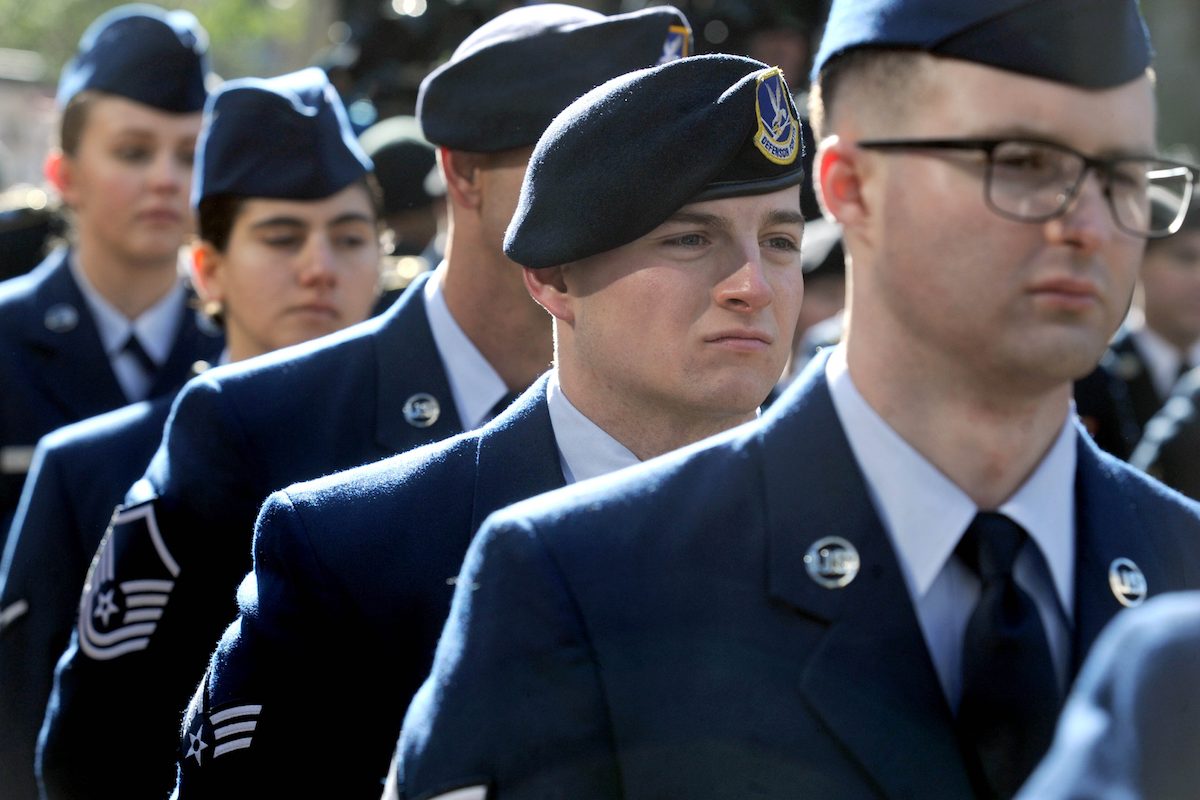 Veterans participate in the New York City Veterans Day parade on November 11, 2017. Dennis Van Tine/STAR MAX/IPx/AP Photo