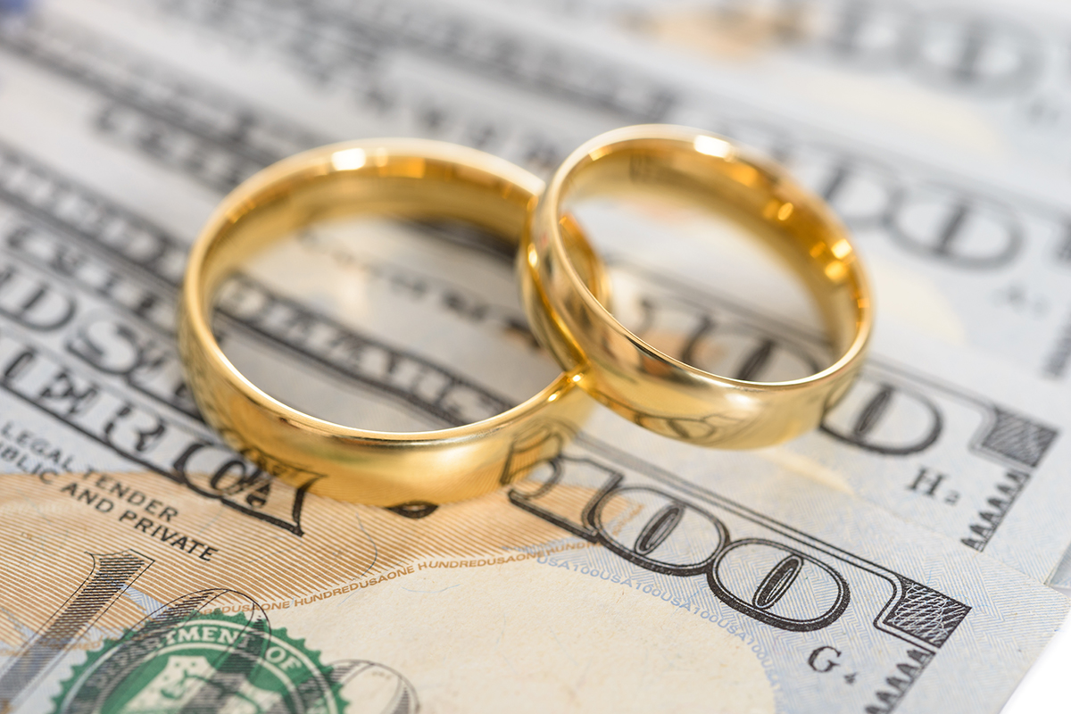 Wedding bands and money