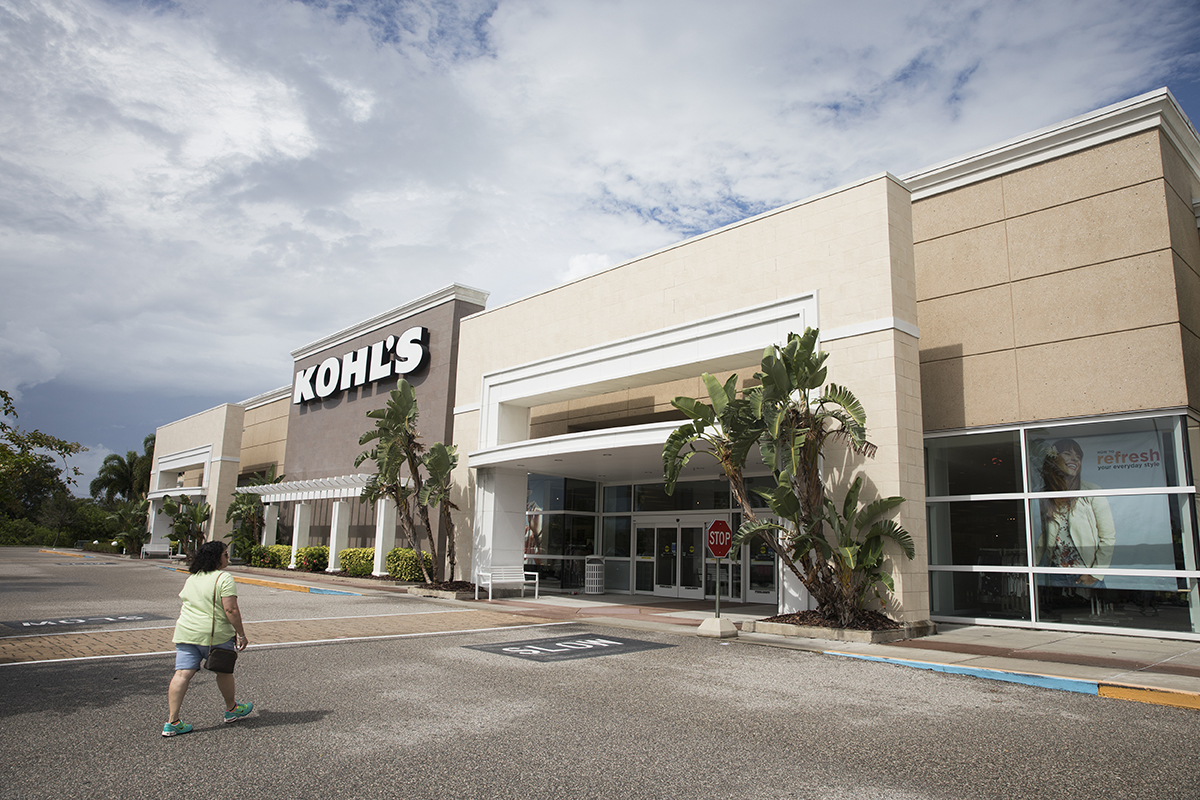 The exterior building of Kohl's in St. Petersburg, Florida.