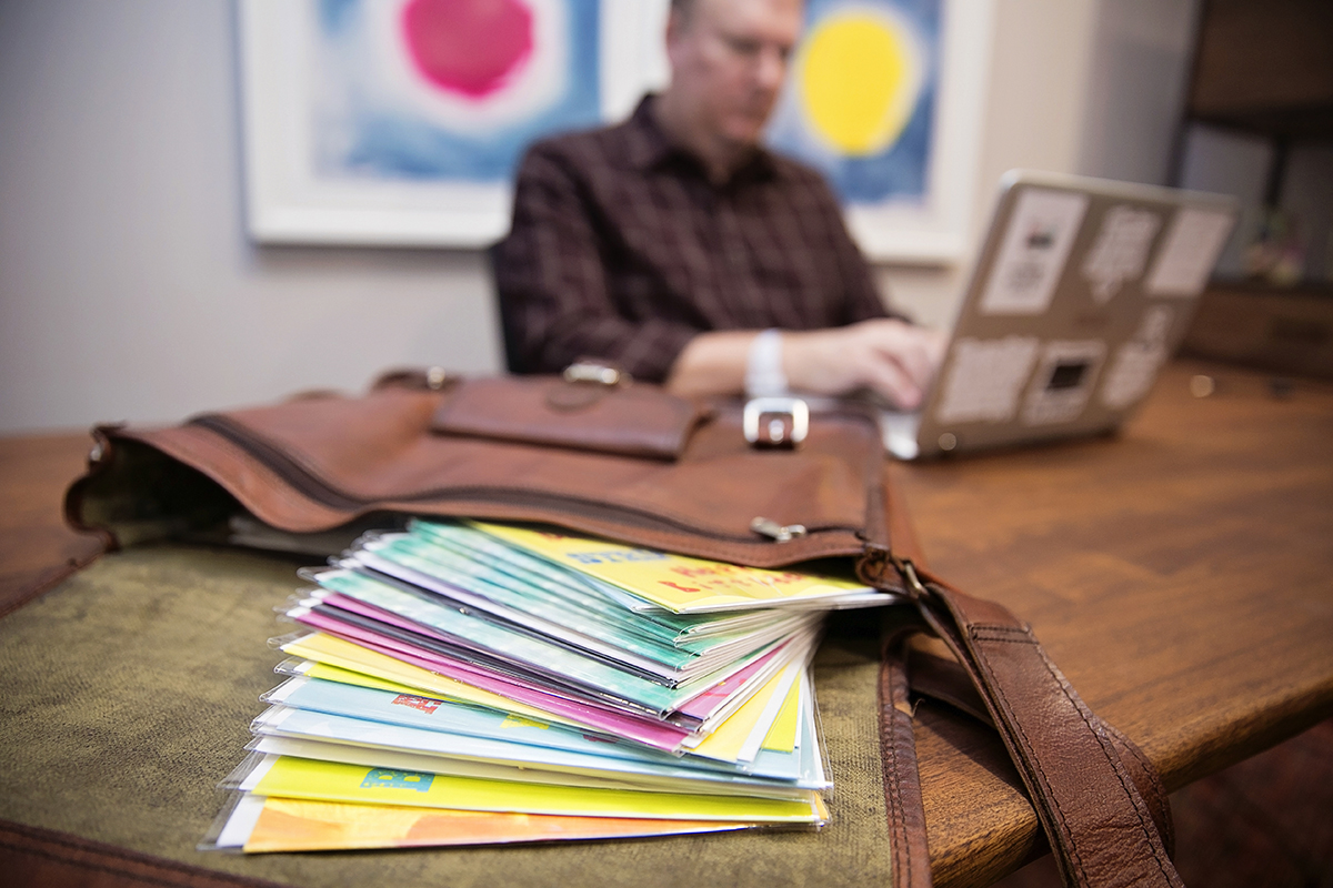 Tyler Omoth, a senior writer at The Penny Hoarder checked greeting card writer off his bucket list