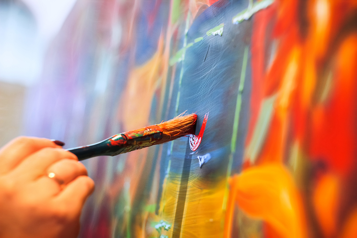 Painting on a wall