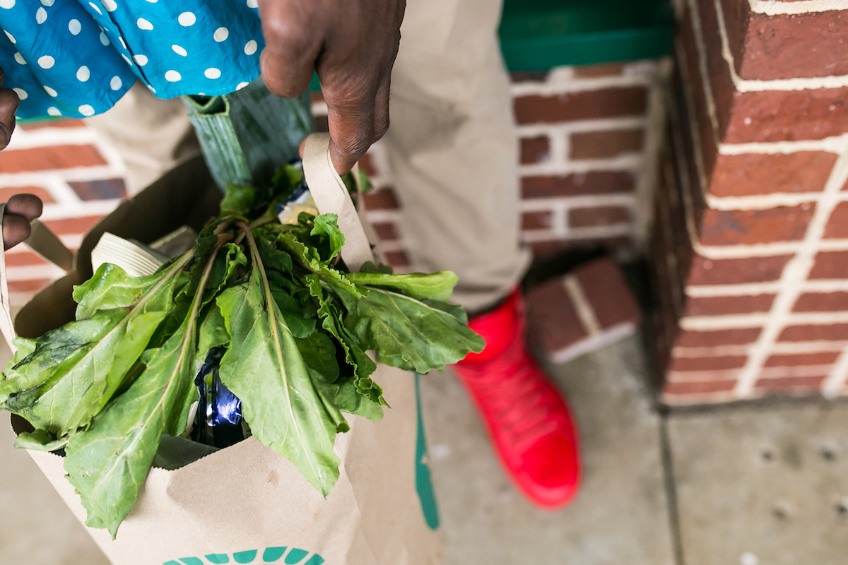 Albert Bell shops at Whole Foods in downtown Atlanta