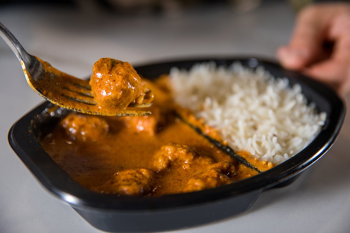 A photo of Trader Joe's Vegan Tikka Masala.