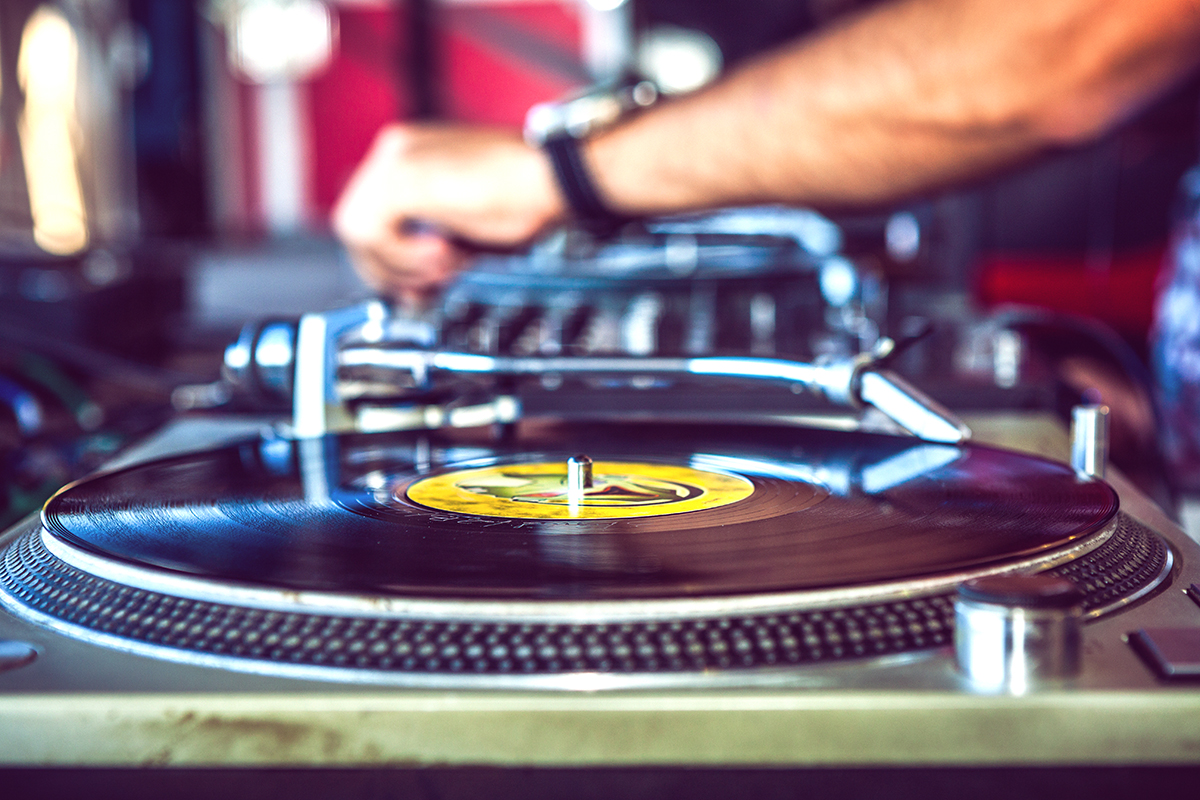 DJ playing music