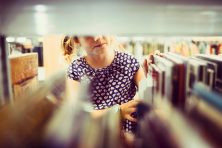 Girl in the library