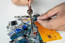 TPH photo editor, Alexa Vincent, in various scenes showing credit card debt, consolidation and bankruptcy on August 14, 2018.