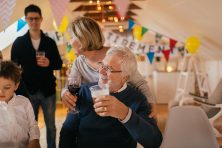 Atmosphere at retirement party