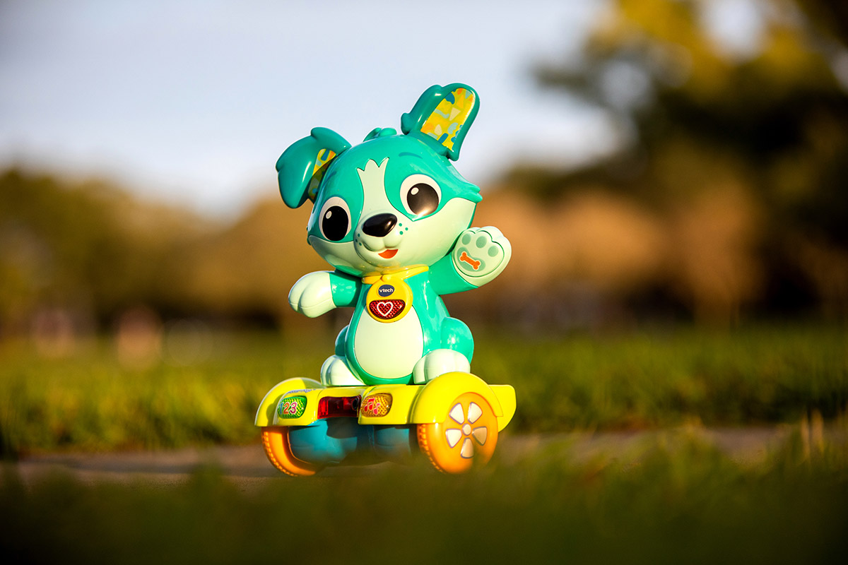 VTech Hover Pup is pictured at the park