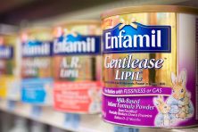 This photo shows Enfamil baby formula on the