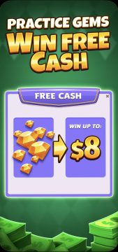 This screenshot from Solitaire Smash shows in-game currency, or gems.
