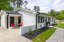Front yard with attractive budget-friendly landscaping ideas
