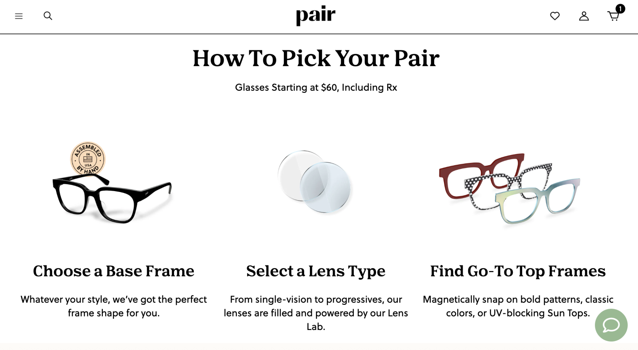 Pair Eyewear screenshot
