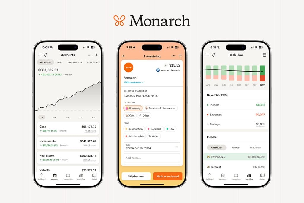 This is an example of what Monarch Money looks like.